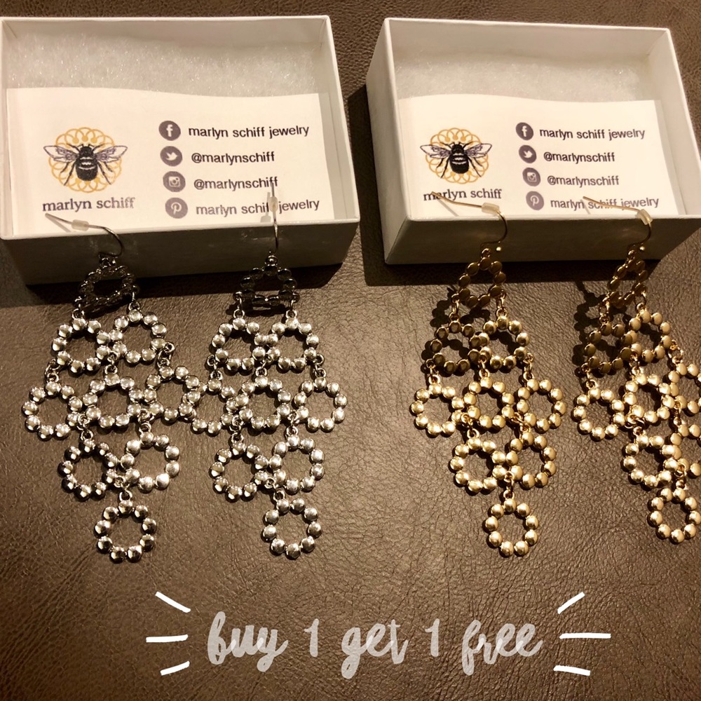 Marlyn Schiff Gold & Silver Earrings (BOGO)